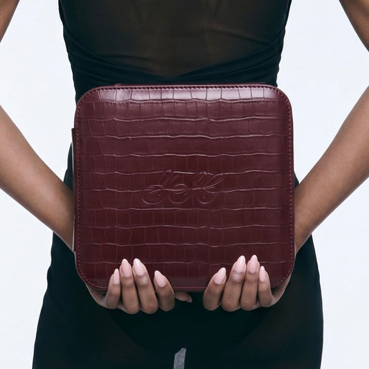 Everywhere Case - Bordeaux Croc PRE-ORDER
