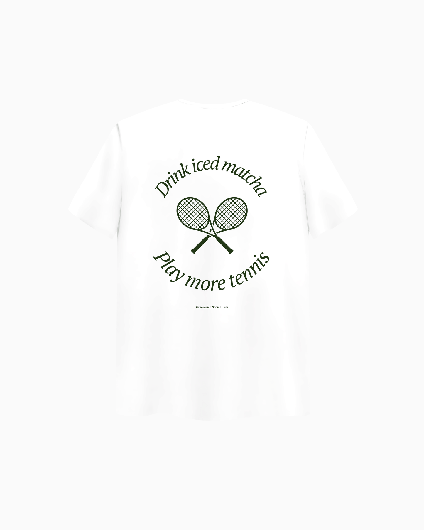 “Drink Iced Matcha, Play More Tennis” Shirt - Greenwich Social Club