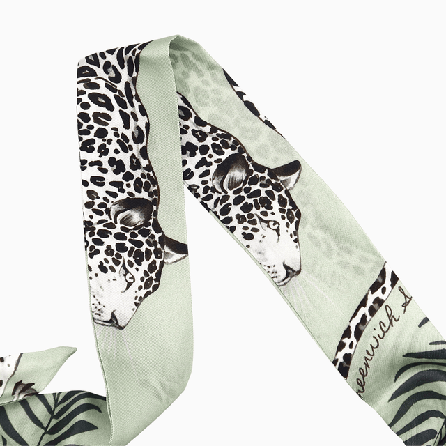 Leopard in Jungle Twill Silk Chain - Greenwich Social Club